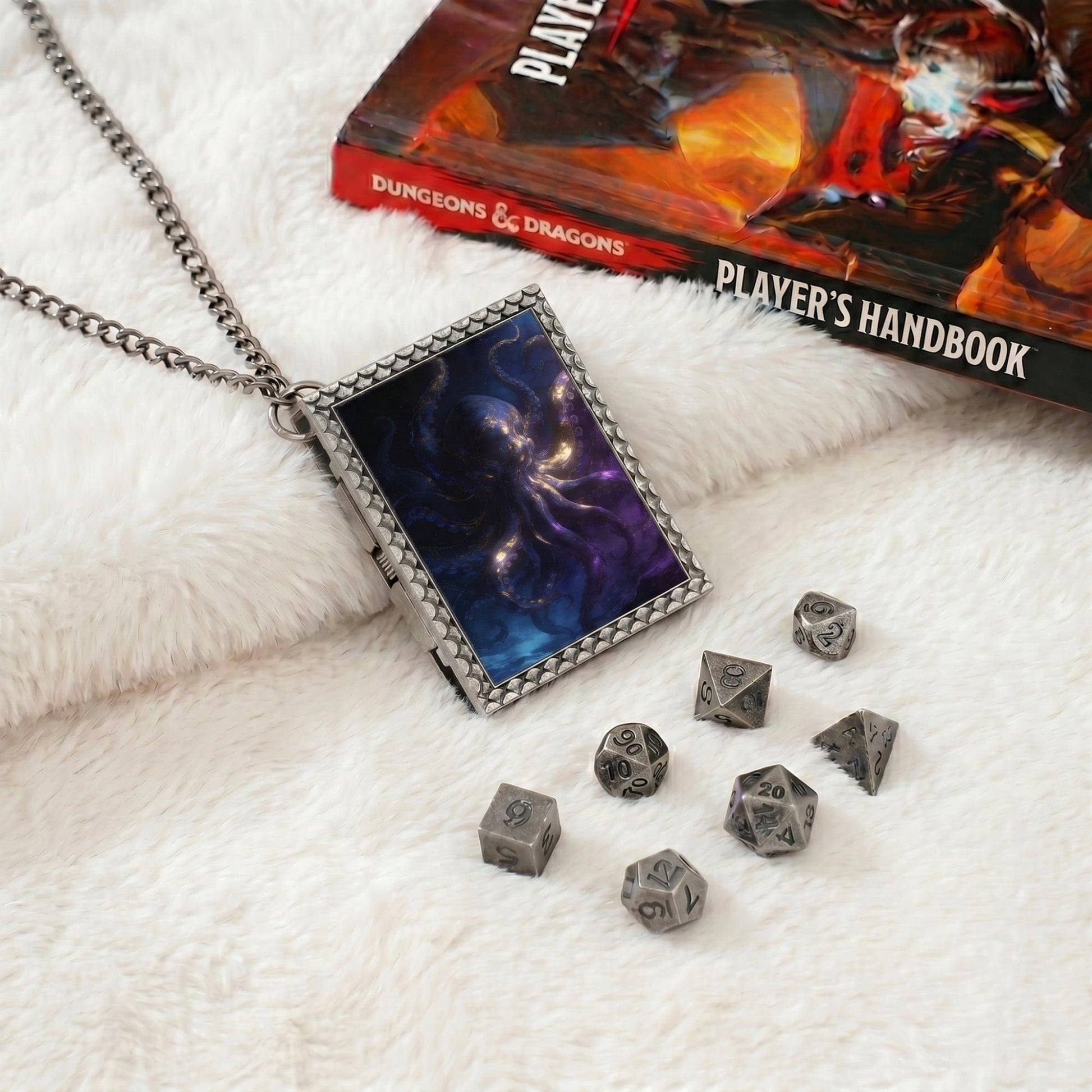 Geloho dice set necklace Abyssal Kraken Dice Necklace