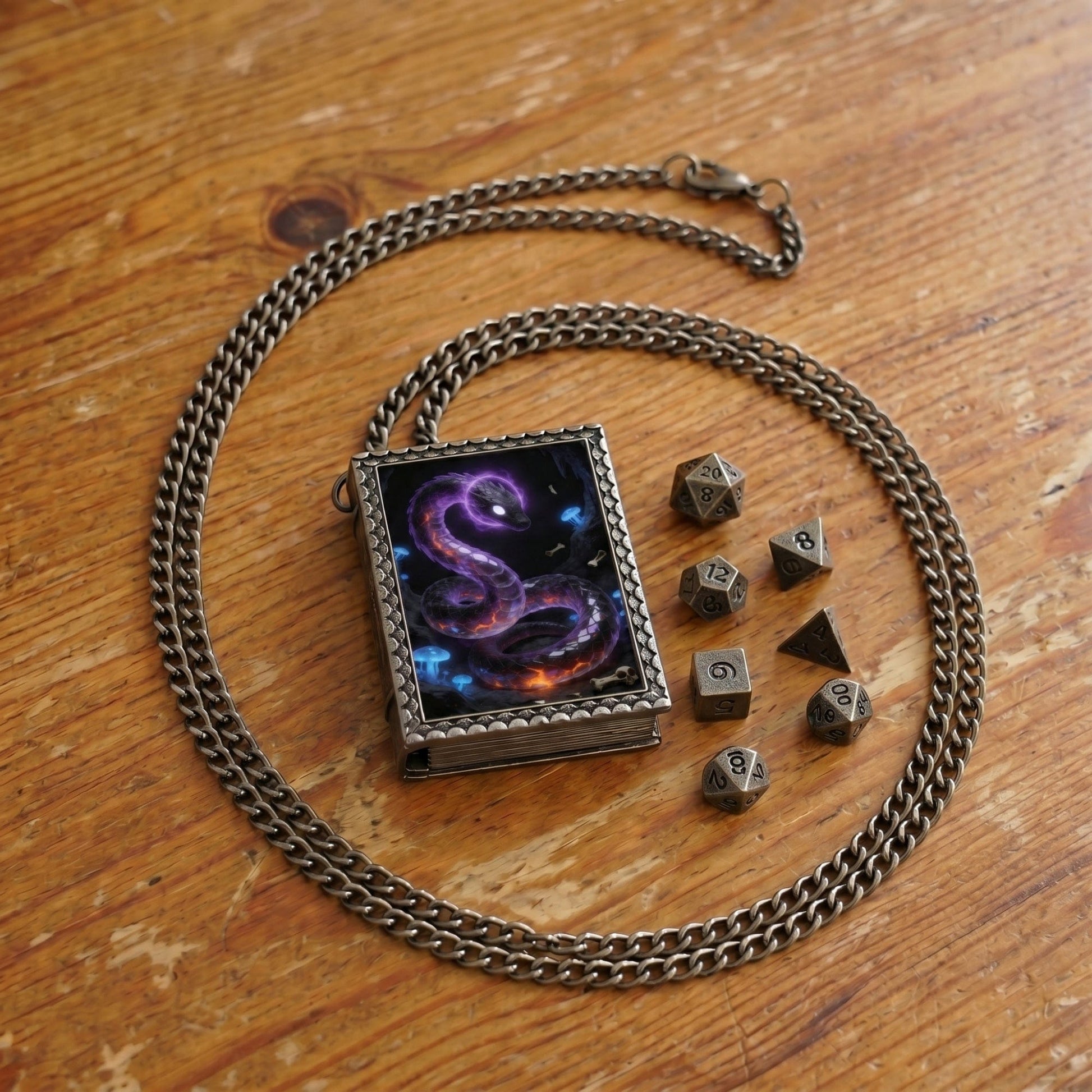Geloho dice set necklace Abyssal Serpent Dice Necklace