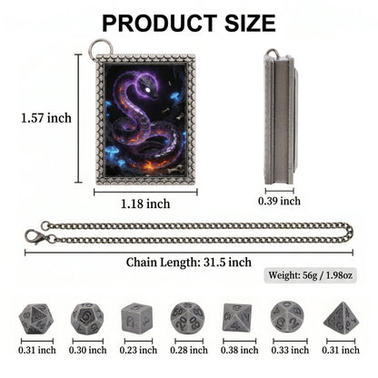 Geloho dice set necklace Abyssal Serpent Dice Necklace