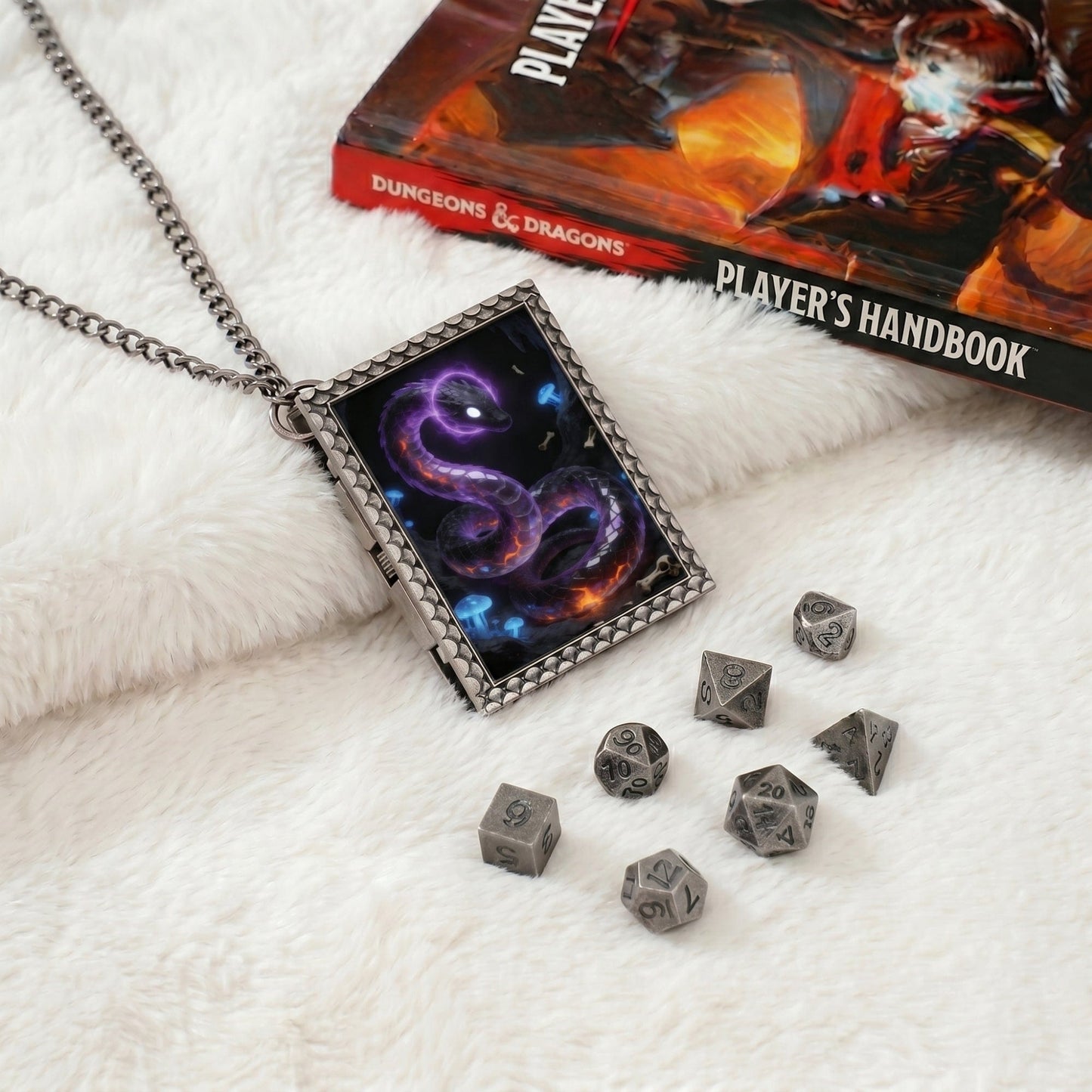 Geloho dice set necklace Abyssal Serpent Dice Necklace