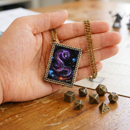 Geloho dice set necklace Abyssal Serpent Dice Necklace