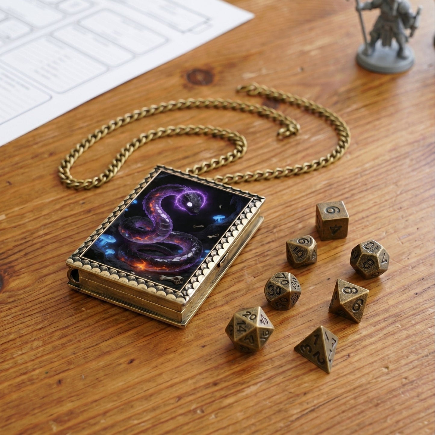 Geloho dice set necklace Abyssal Serpent Dice Necklace