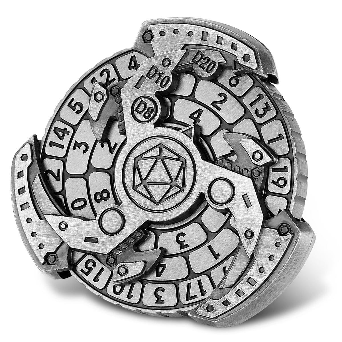 Geloho Silver Anchorwheel Dice Spinner