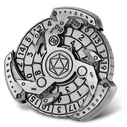Geloho Silver Anchorwheel Dice Spinner