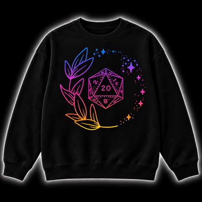 Arcane Roll Glow - DnD Sweatshirt front product view