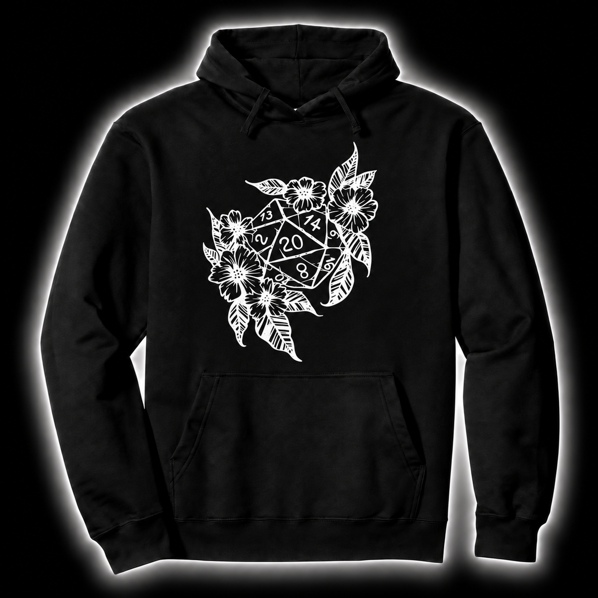 Beauty Meets Danger black D&D hoodie