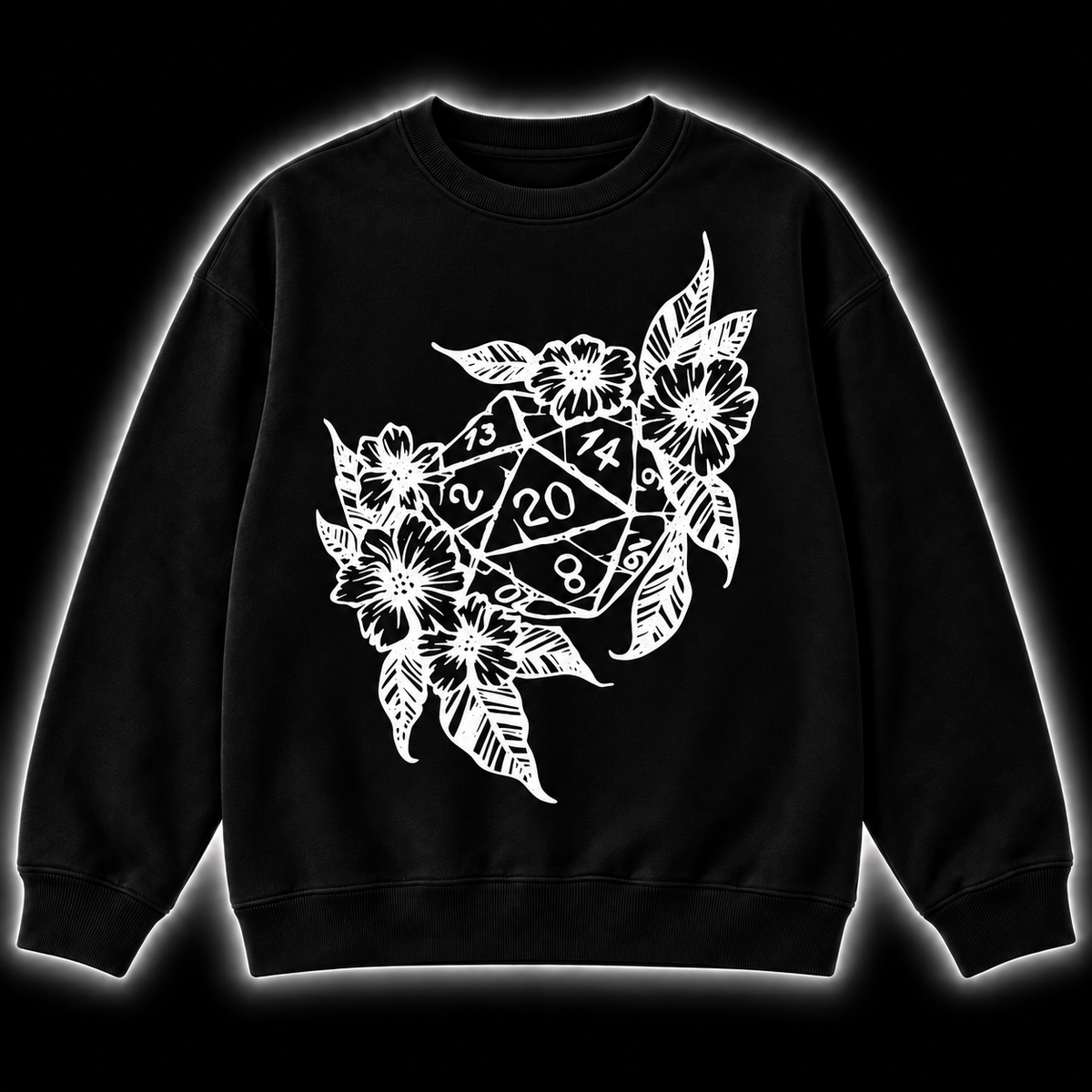 Beauty Meets Danger - DnD Sweatshirt front product view