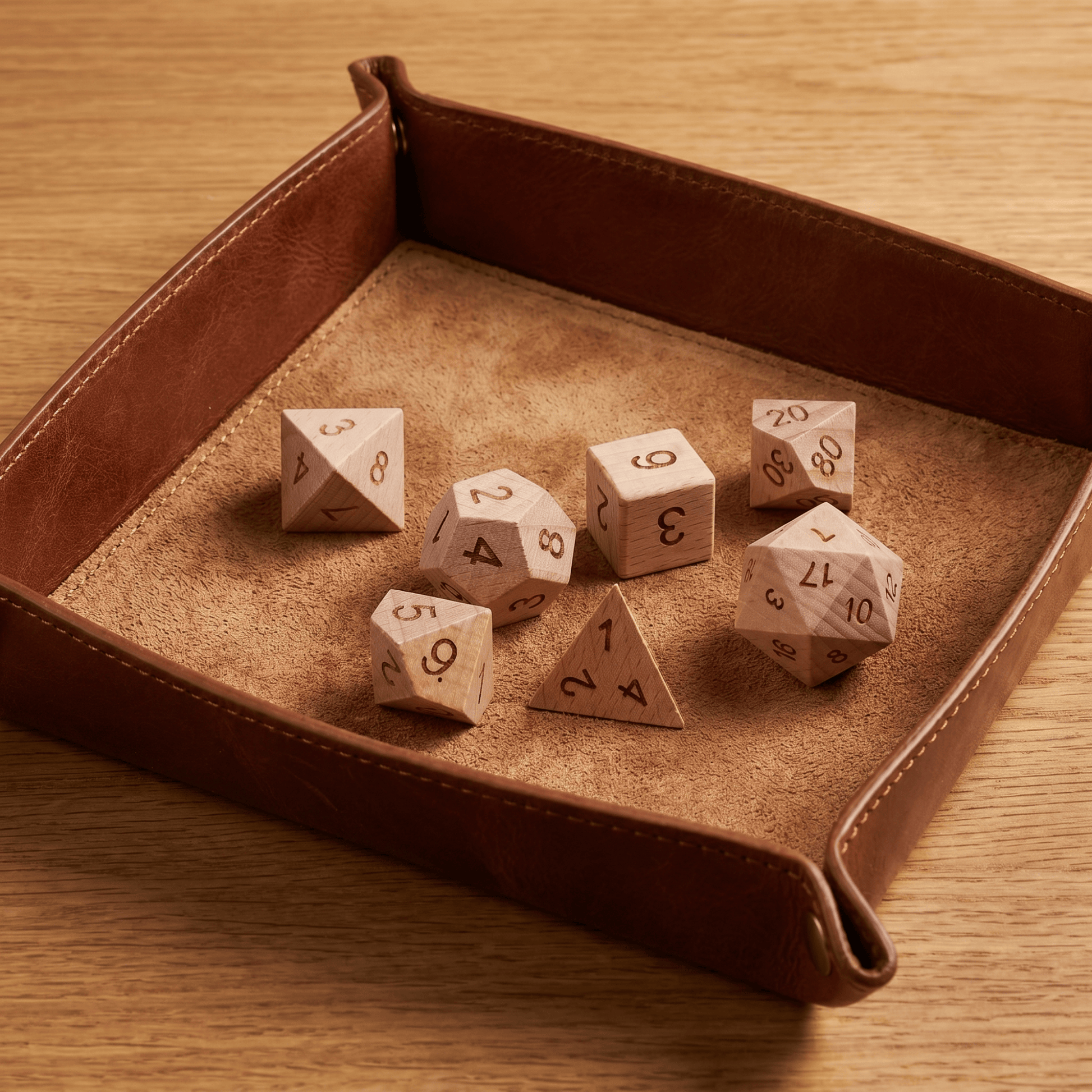 Geloho Beechwood - Wood Dice Set