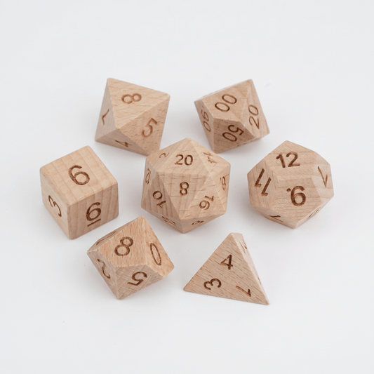 Geloho Beechwood - Wood Dice Set