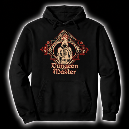 Behind The Screen black D&D hoodie