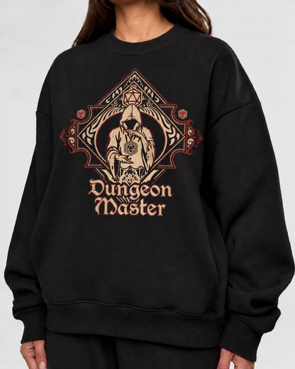 Female model wearing Behind The Screen - DnD Sweatshirt