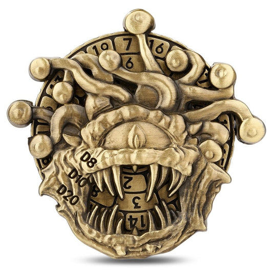 Geloho metal Bronze Beholder’s Gaze Dice Spinner