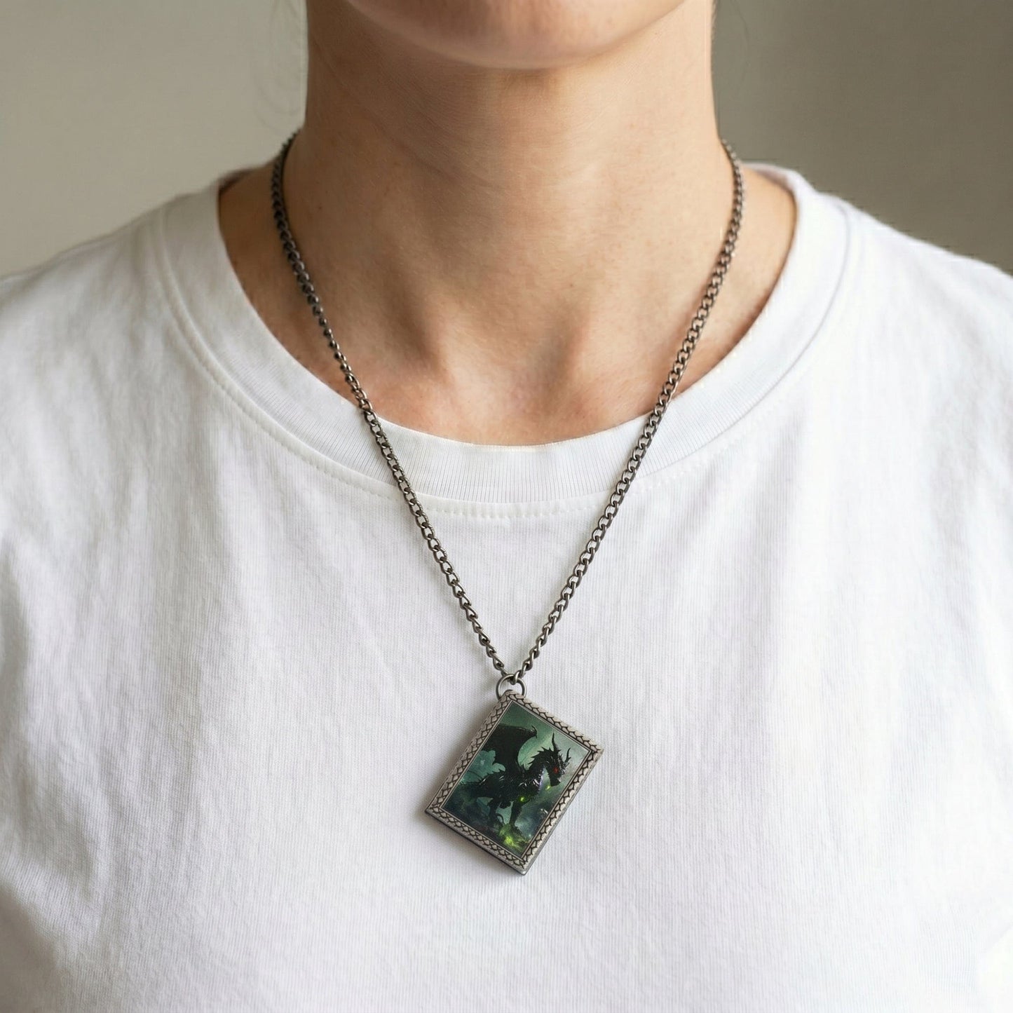 Geloho dice set necklace Black Dragon Dice Necklace
