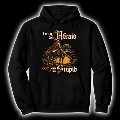 Brave Or Stupid black D&D hoodie