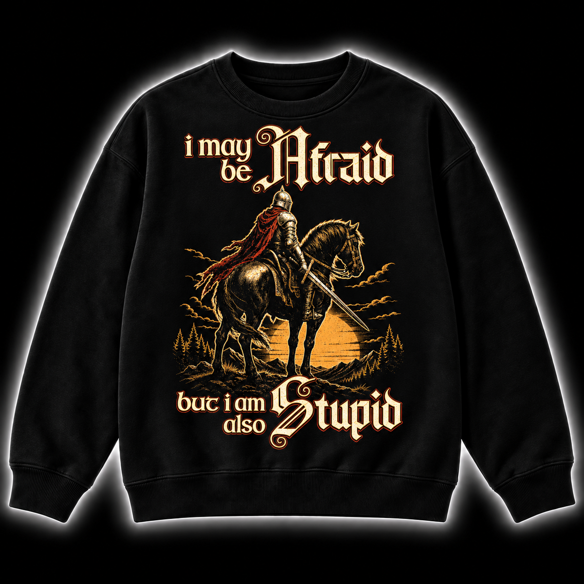 Brave Or Stupid - DnD Sweatshirt front product view