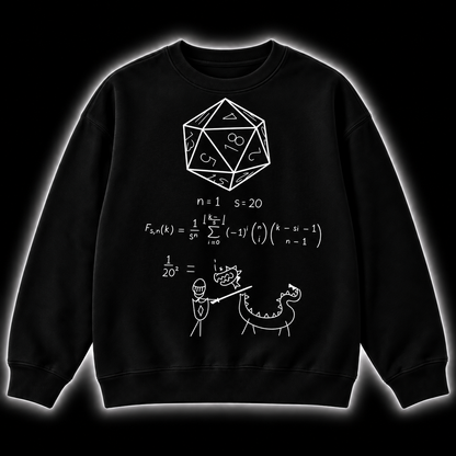 Calculate Then Fight - DnD Sweatshirt front product view