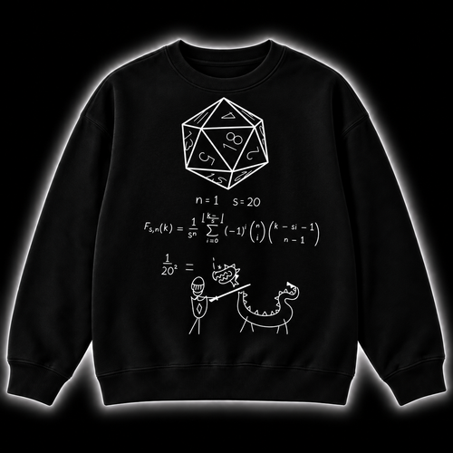 Calculate Then Fight - DnD Sweatshirt front product view