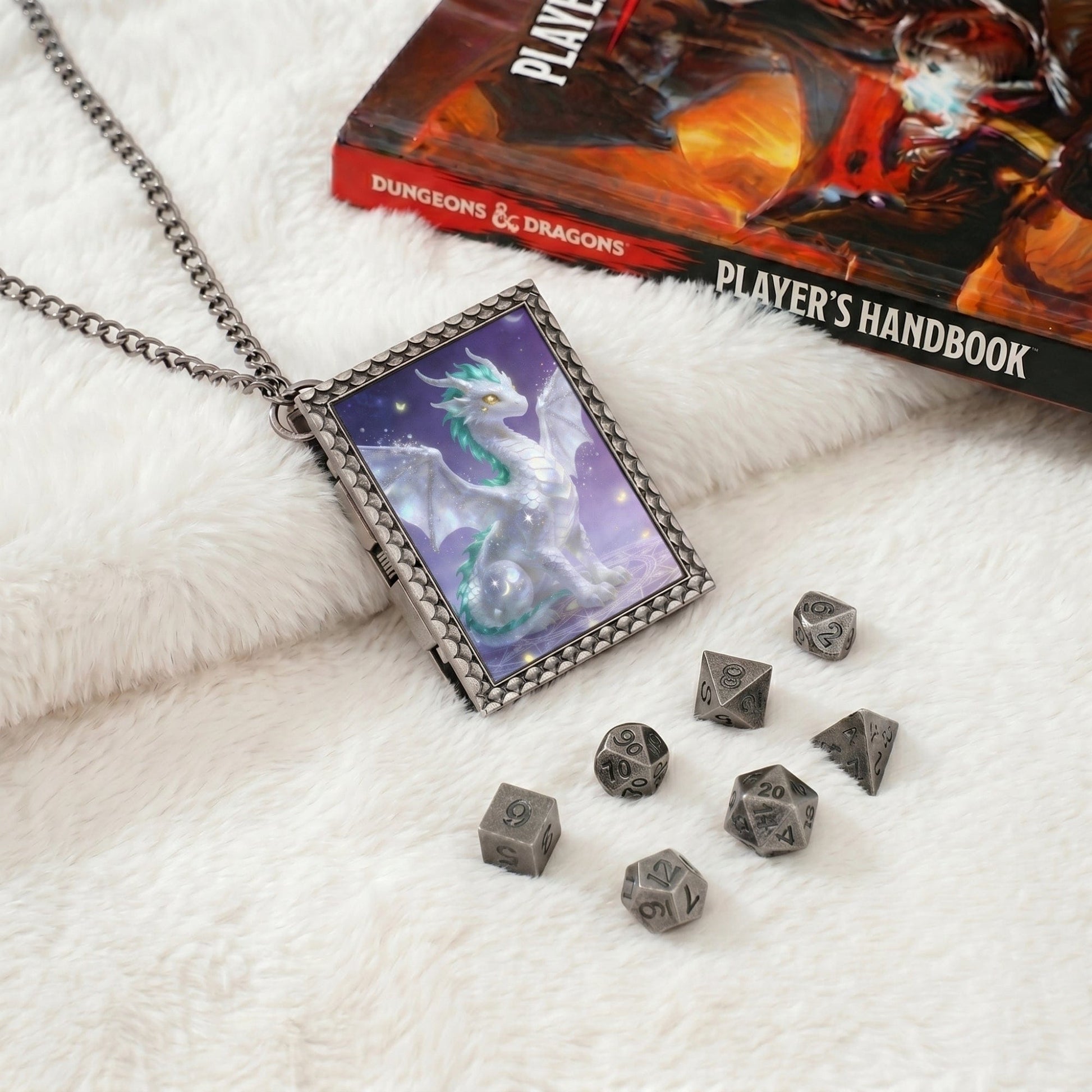 Geloho dice set necklace Celestial Dragon Dice Necklace