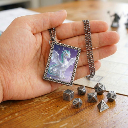 Geloho dice set necklace Celestial Dragon Dice Necklace