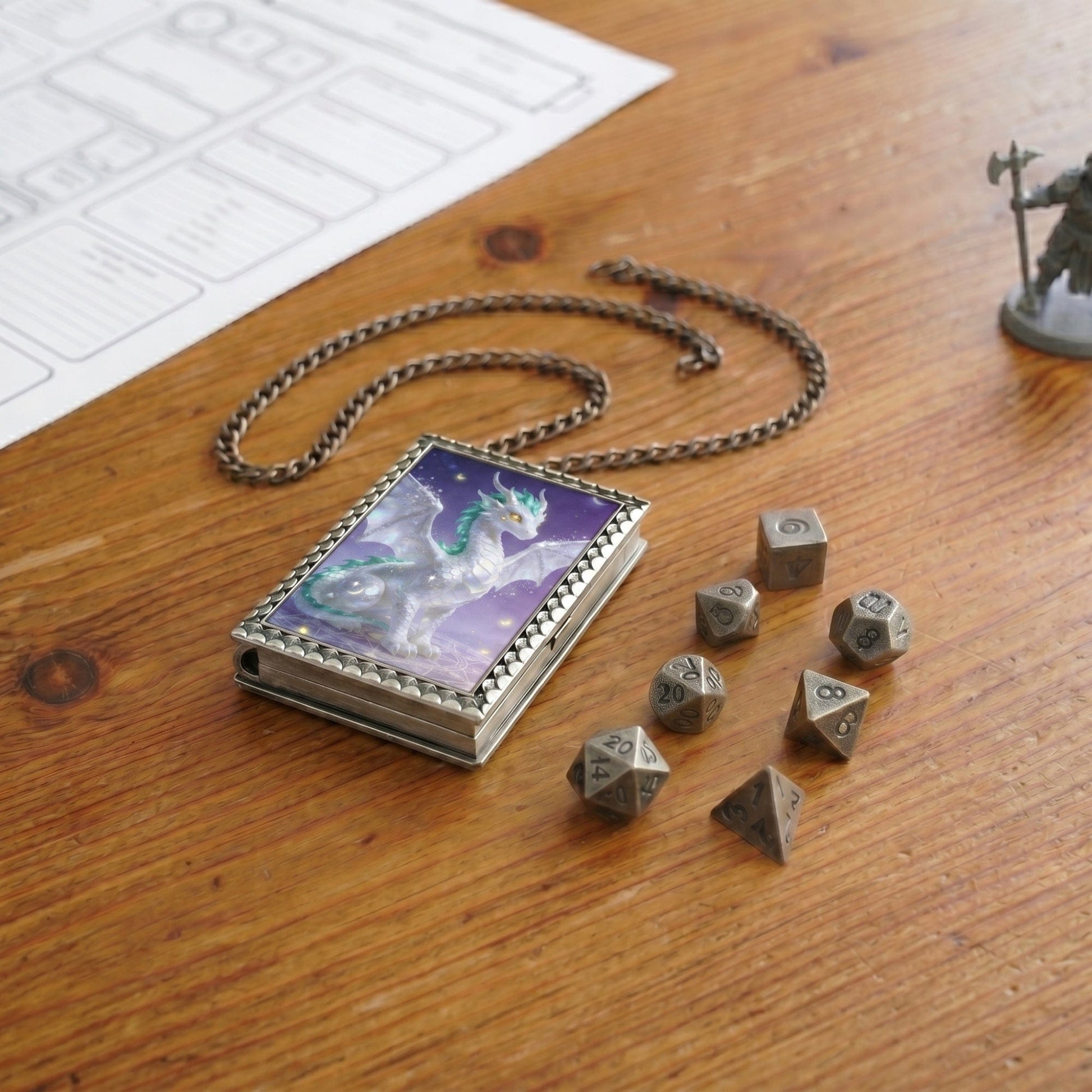 Geloho dice set necklace Celestial Dragon Dice Necklace