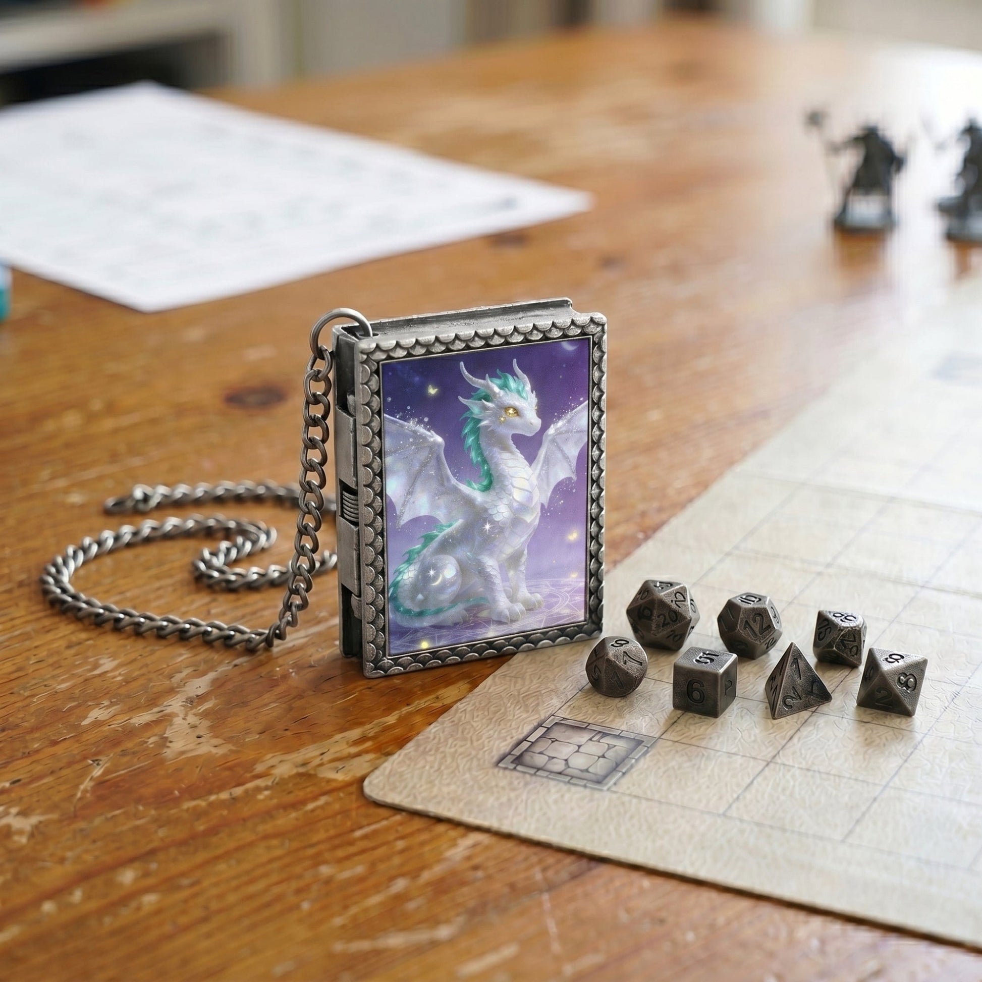 Geloho dice set necklace Celestial Dragon Dice Necklace
