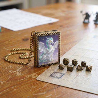 Geloho dice set necklace Celestial Dragon Dice Necklace