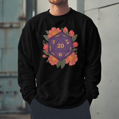 Male model wearing Crits In Bloom - DnD Sweatshirt