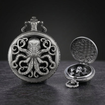Geloho D20, Dragon Cthulhu Octopus Pocket Watch Dice Set