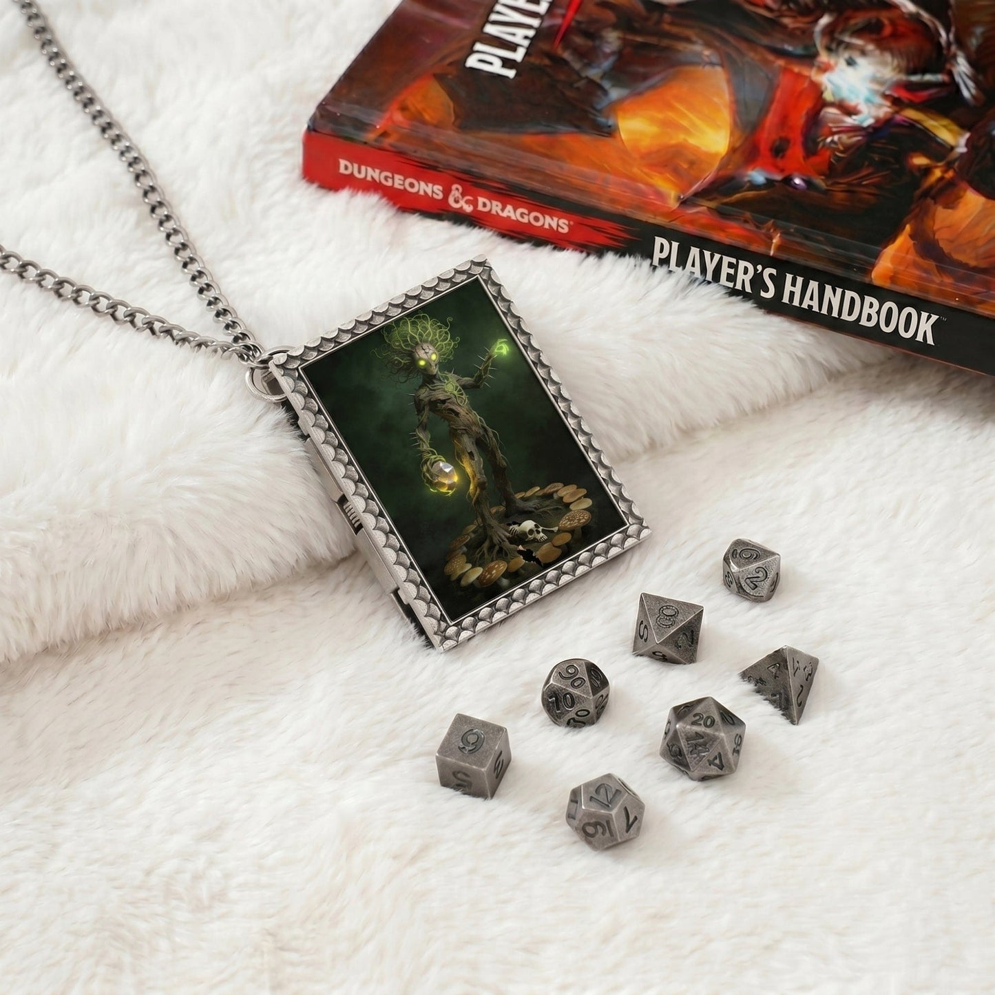 Geloho dice set necklace Cursed Treant Dice Necklace