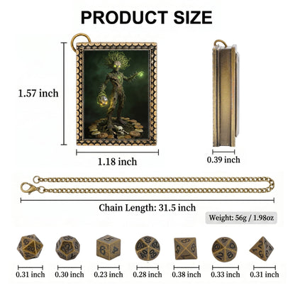 Geloho dice set necklace Cursed Treant Dice Necklace