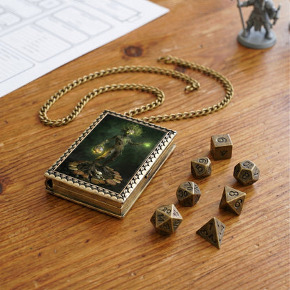 Geloho dice set necklace Cursed Treant Dice Necklace