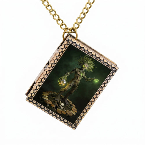 Geloho dice set necklace Cursed Treant Dice Necklace