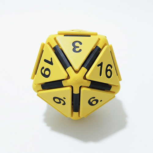 Geloho Yellow D20 Fidget Clicker