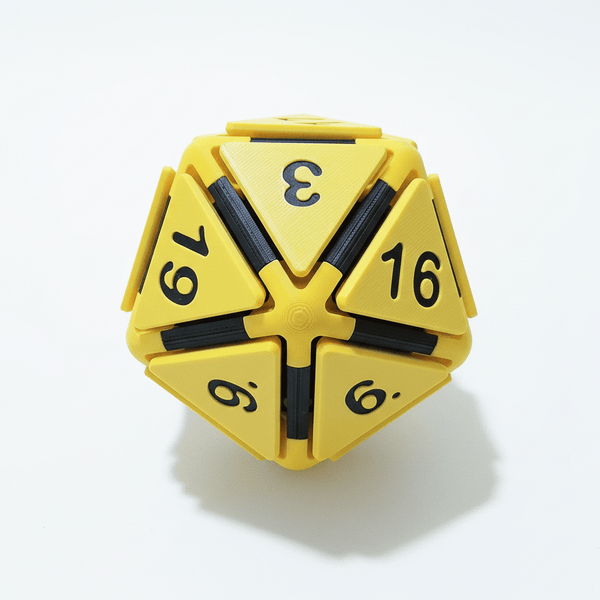 Geloho Yellow D20 Fidget Clicker