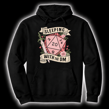 Dating The DM black D&D hoodie