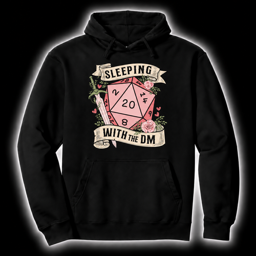 Dating The DM black D&D hoodie