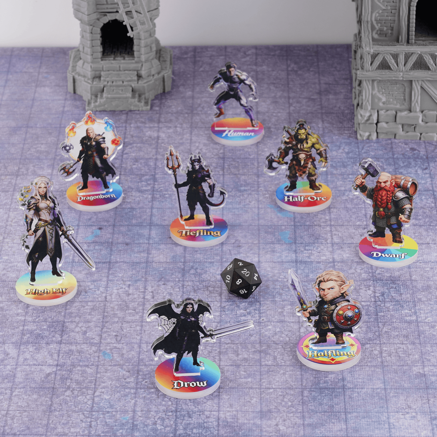Geloho DND Races Minis (8 PCS)