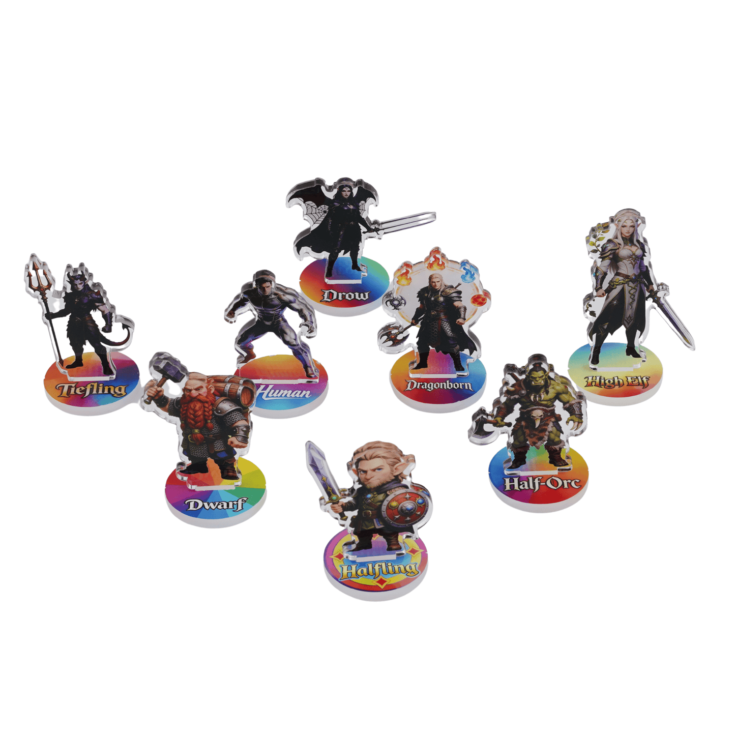 Geloho DND Races Minis (8 PCS)