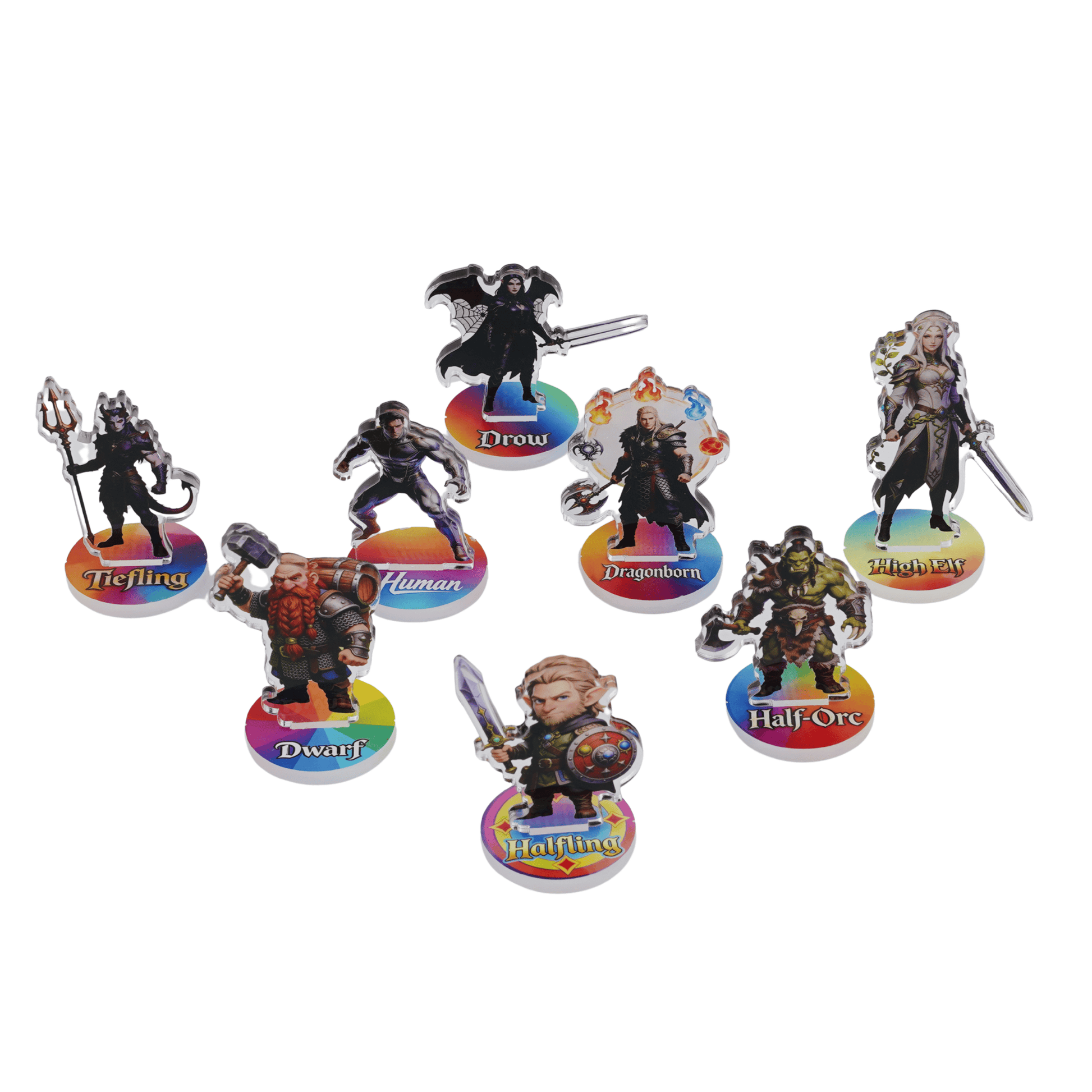 Geloho DND Races Minis (8 PCS)