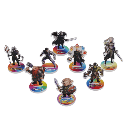 Geloho DND Races Minis (8 PCS)