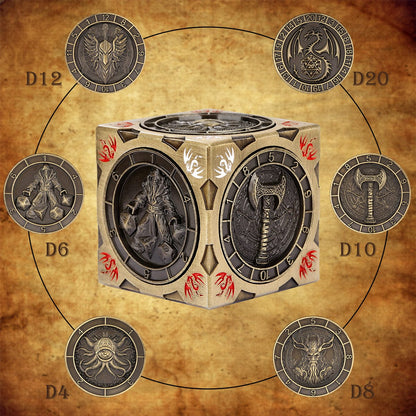 Geloho Dragon Arrow Six-Sided DnD Spinner Dice