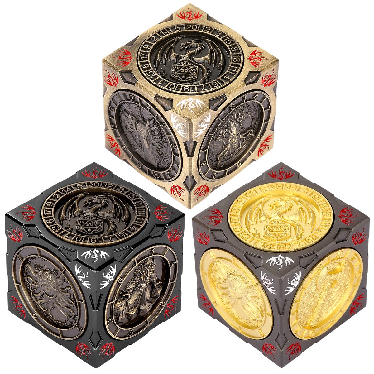 Geloho Dragon Arrow Six-Sided DnD Spinner Dice