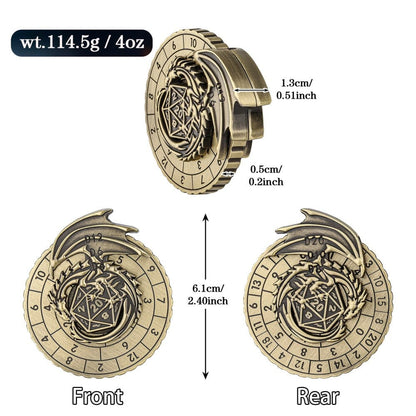 Geloho metal Dragon Crest Dice Spinner