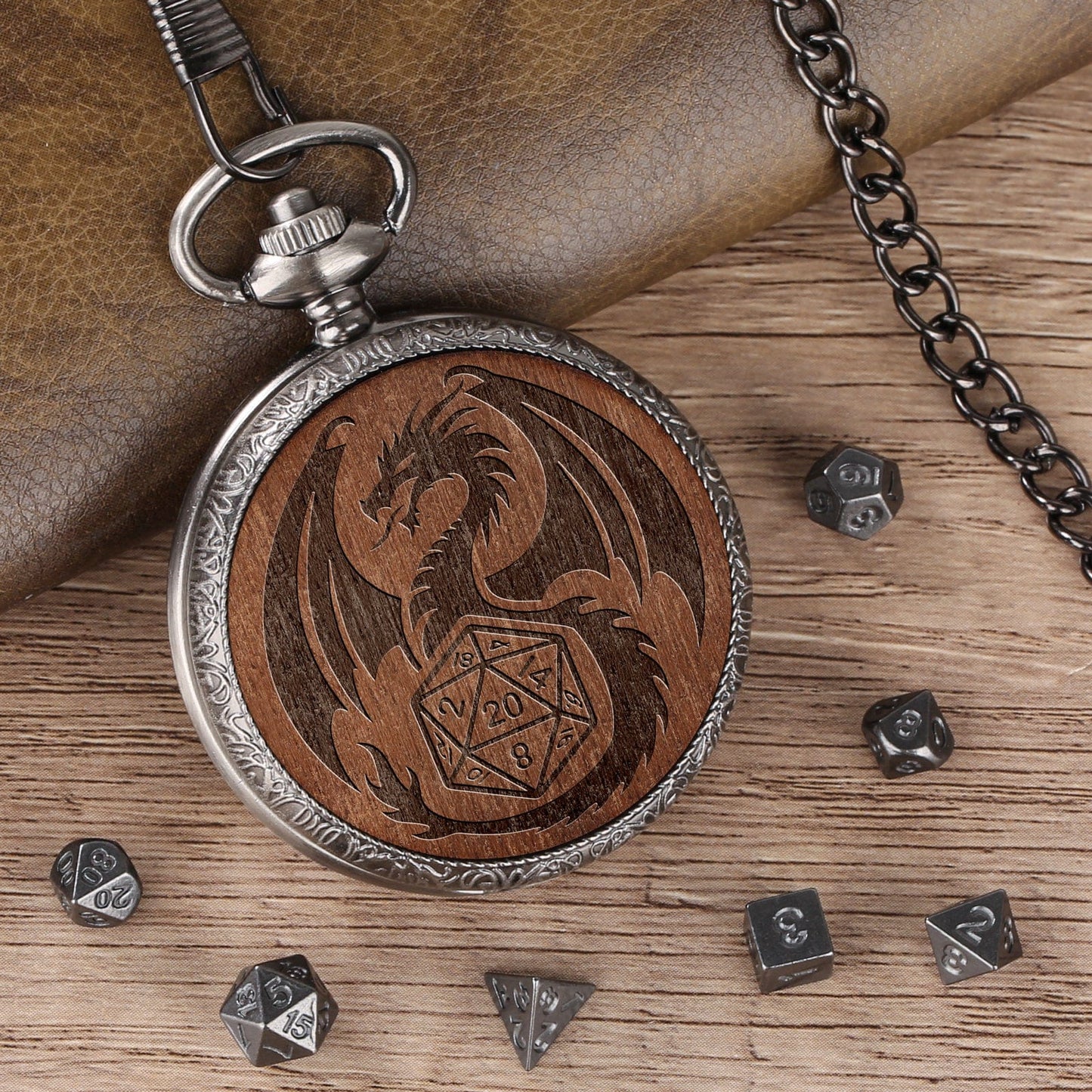 Geloho D20, Dragon Dragon & D20 Pocket Watch Dice Set