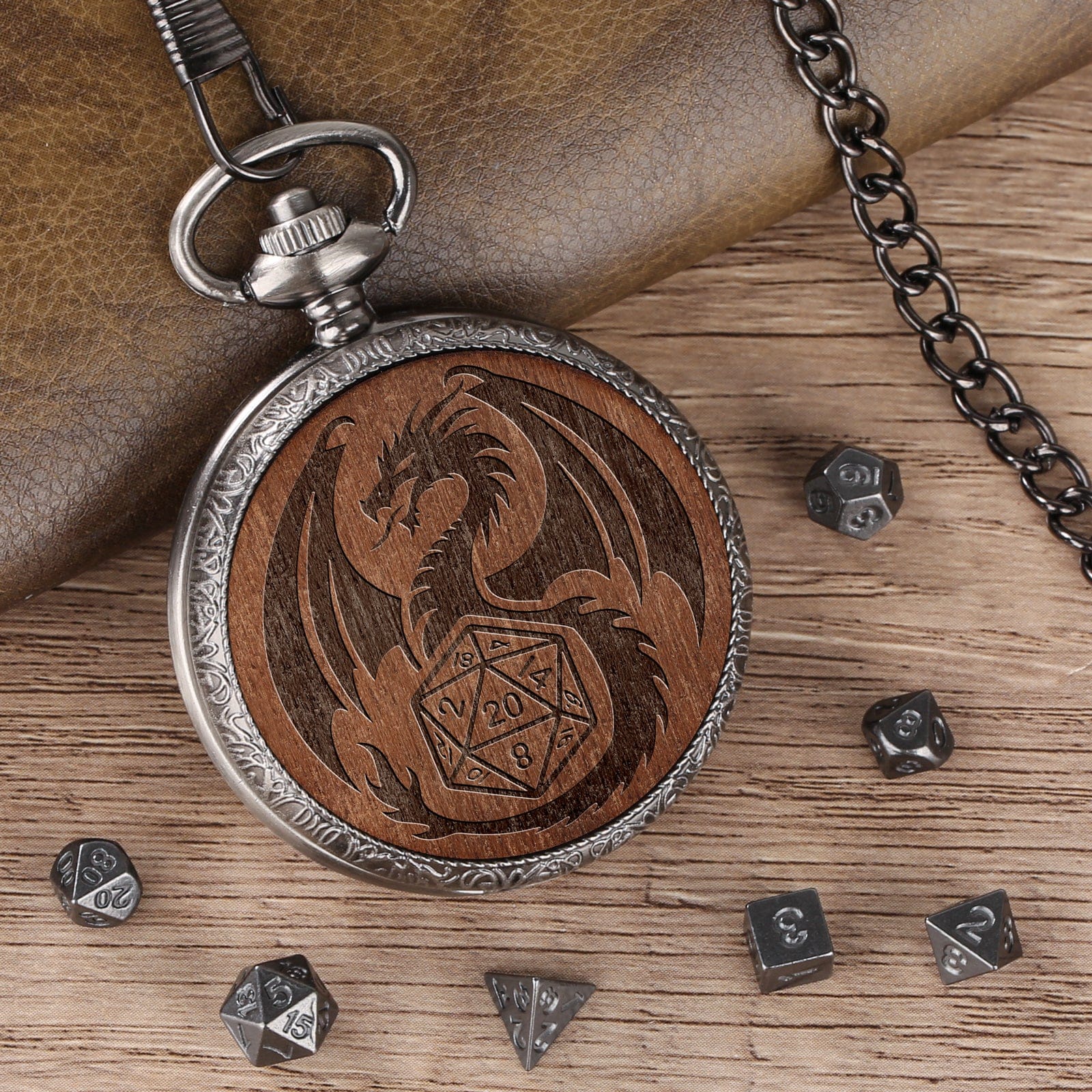Geloho D20, Dragon Dragon & D20 Pocket Watch Dice Set