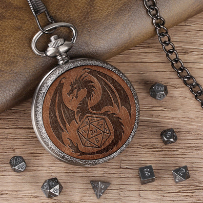 Geloho D20, Dragon Dragon & D20 Pocket Watch Dice Set