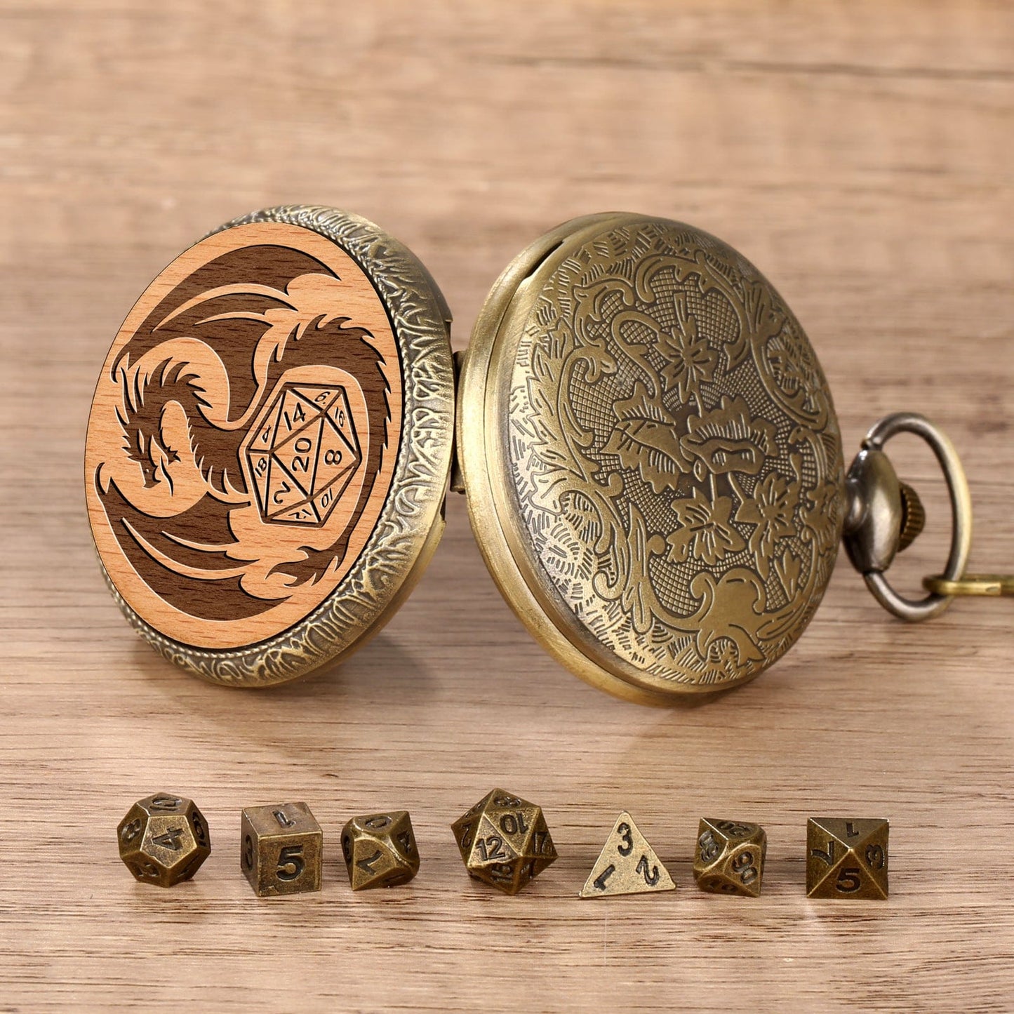 Geloho D20, Dragon Dragon & D20 Pocket Watch Dice Set