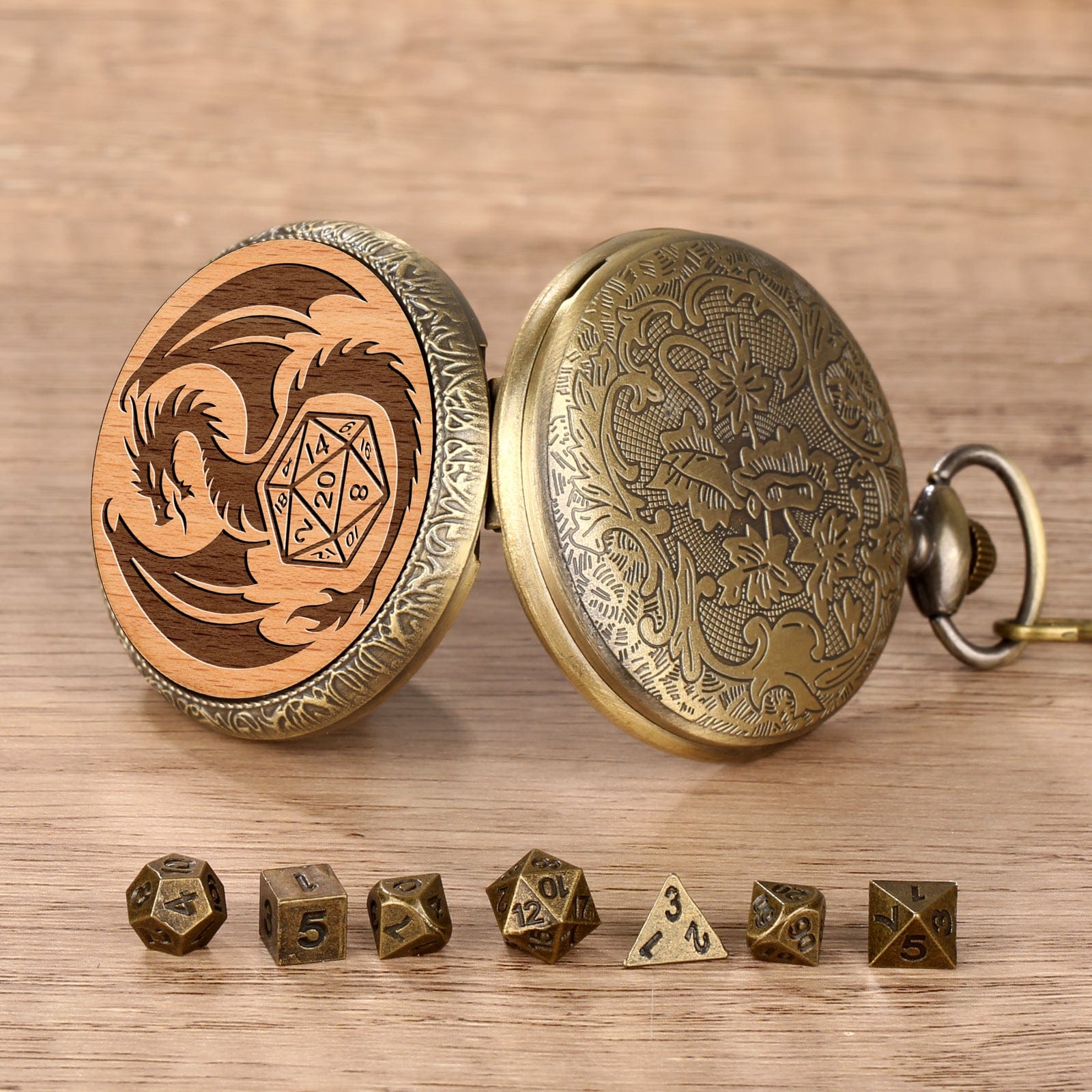 Geloho D20, Dragon Dragon & D20 Pocket Watch Dice Set