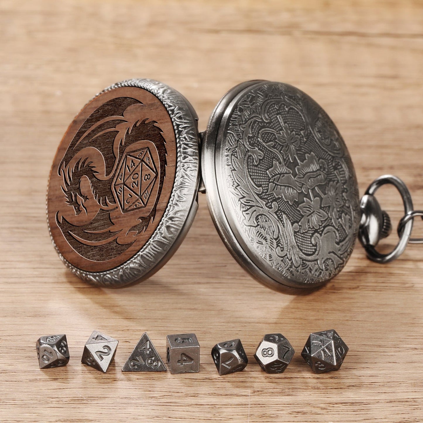 Geloho D20, Dragon Dragon & D20 Pocket Watch Dice Set