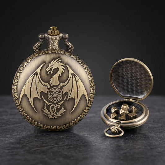 Geloho D20, Dragon Dragon D20 Style Pocket Watch Dice Set